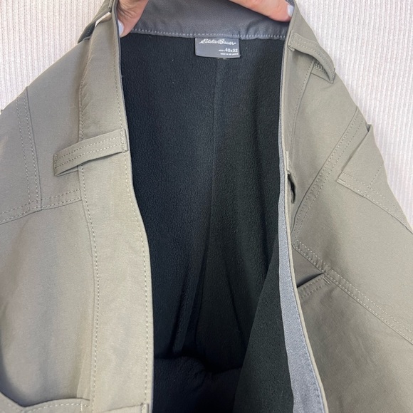 Eddie Bauer Men’s Size 40x32 Fleece Lined Tech Pants Nylon Outdoors Warm Winter - Picture 12 of 13